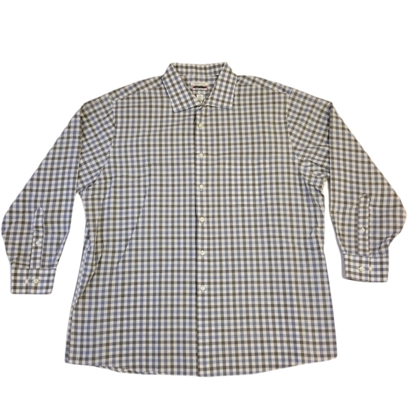 Van Heusen Plaid Button Down Size 32/33 - Picture 1 of 10
